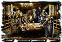 Multiple Characters With Magic and Background